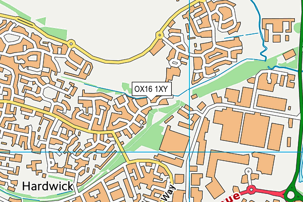 OX16 1XY map - OS VectorMap District (Ordnance Survey) OX16 1XY map - OS VectorMap District (Ordnance Survey)