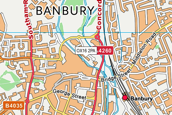 OX16 2PA map - OS VectorMap District (Ordnance Survey) OX16 2PA map - OS VectorMap District (Ordnance Survey)