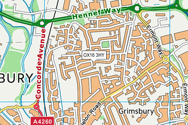 OX16 3HY map - OS VectorMap District (Ordnance Survey) OX16 3HY map - OS VectorMap District (Ordnance Survey)