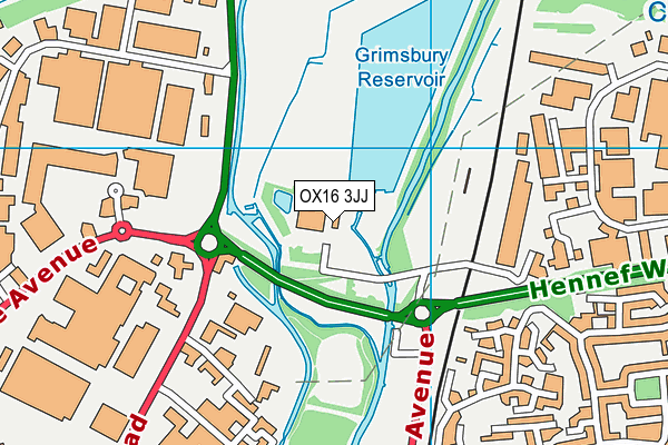 OX16 3JJ map - OS VectorMap District (Ordnance Survey) OX16 3JJ map - OS VectorMap District (Ordnance Survey)