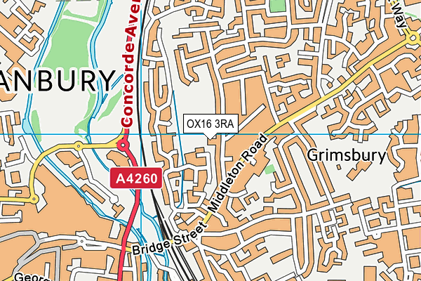 OX16 3RA map - OS VectorMap District (Ordnance Survey) OX16 3RA map - OS VectorMap District (Ordnance Survey)