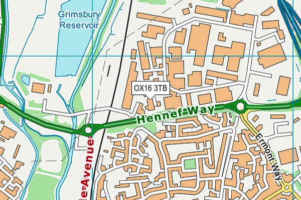 OX16 3TB map - OS VectorMap District (Ordnance Survey) OX16 3TB map - OS VectorMap District (Ordnance Survey)