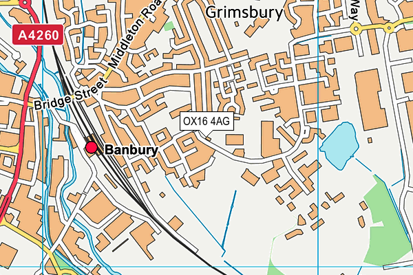 OX16 4AG map - OS VectorMap District (Ordnance Survey) OX16 4AG map - OS VectorMap District (Ordnance Survey)