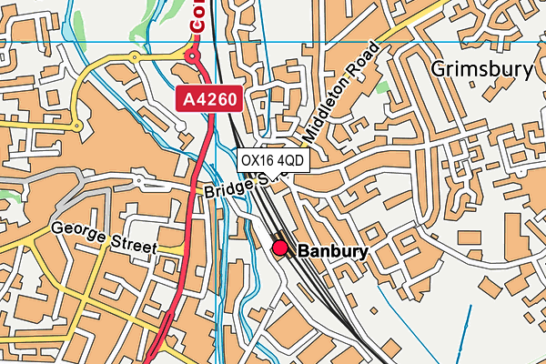 OX16 4QD map - OS VectorMap District (Ordnance Survey) OX16 4QD map - OS VectorMap District (Ordnance Survey)
