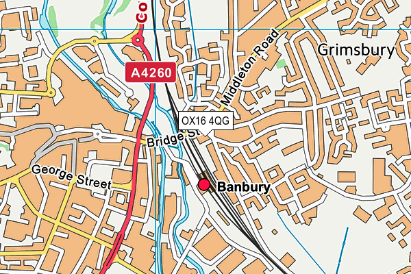 OX16 4QG map - OS VectorMap District (Ordnance Survey) OX16 4QG map - OS VectorMap District (Ordnance Survey)
