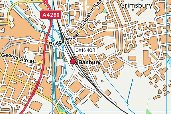 OX16 4QR map - OS VectorMap District (Ordnance Survey) OX16 4QR map - OS VectorMap District (Ordnance Survey)
