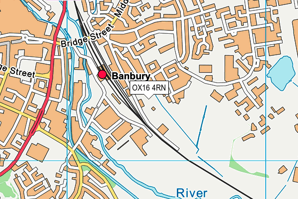 OX16 4RN map - OS VectorMap District (Ordnance Survey) OX16 4RN map - OS VectorMap District (Ordnance Survey)