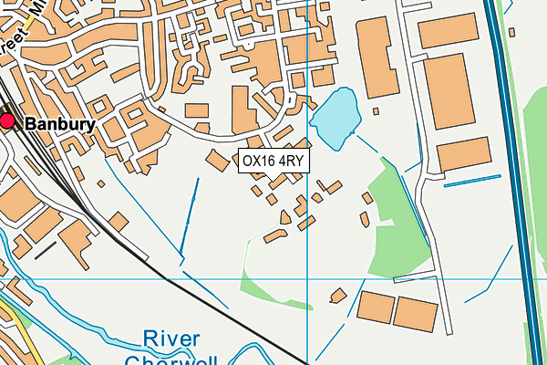 OX16 4RY map - OS VectorMap District (Ordnance Survey) OX16 4RY map - OS VectorMap District (Ordnance Survey)