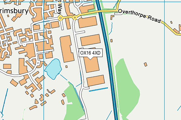 OX16 4XD map - OS VectorMap District (Ordnance Survey) OX16 4XD map - OS VectorMap District (Ordnance Survey)