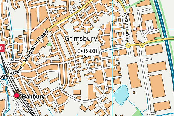 OX16 4XH map - OS VectorMap District (Ordnance Survey) OX16 4XH map - OS VectorMap District (Ordnance Survey)