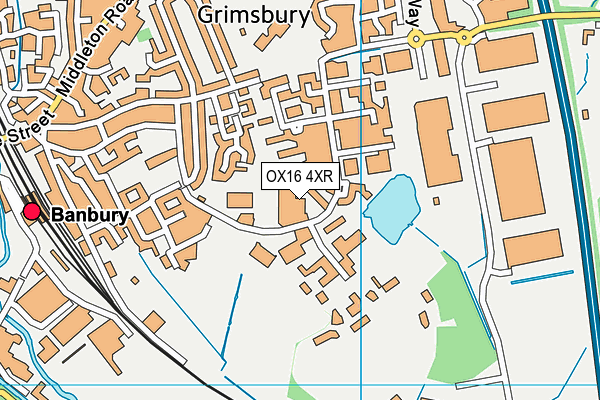 OX16 4XR map - OS VectorMap District (Ordnance Survey) OX16 4XR map - OS VectorMap District (Ordnance Survey)