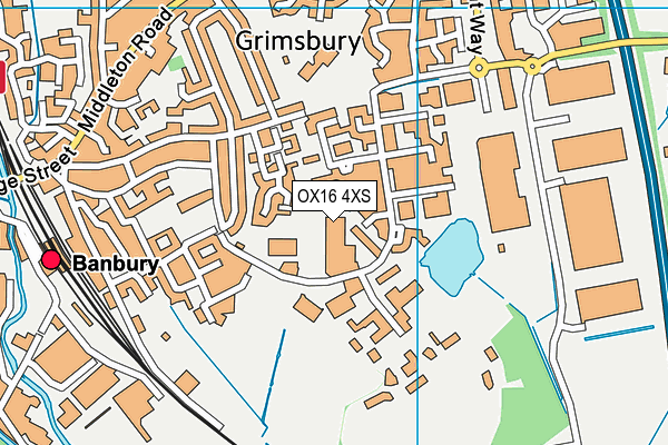 OX16 4XS map - OS VectorMap District (Ordnance Survey) OX16 4XS map - OS VectorMap District (Ordnance Survey)