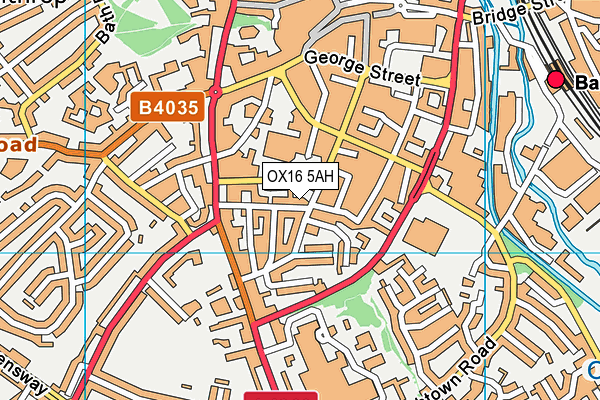 OX16 5AH map - OS VectorMap District (Ordnance Survey) OX16 5AH map - OS VectorMap District (Ordnance Survey)