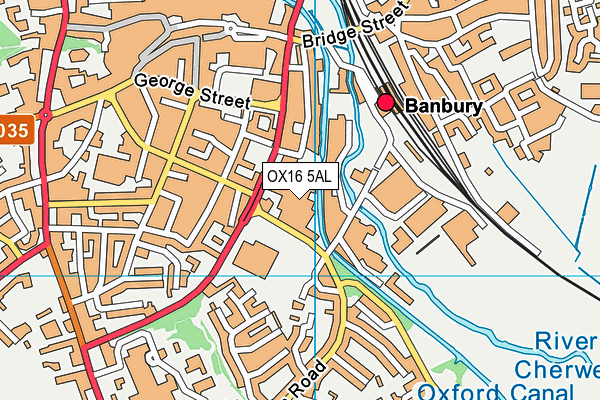 OX16 5AL map - OS VectorMap District (Ordnance Survey) OX16 5AL map - OS VectorMap District (Ordnance Survey)