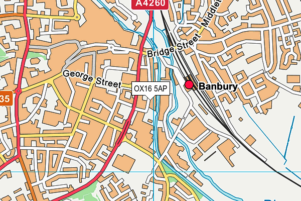 OX16 5AP map - OS VectorMap District (Ordnance Survey) OX16 5AP map - OS VectorMap District (Ordnance Survey)