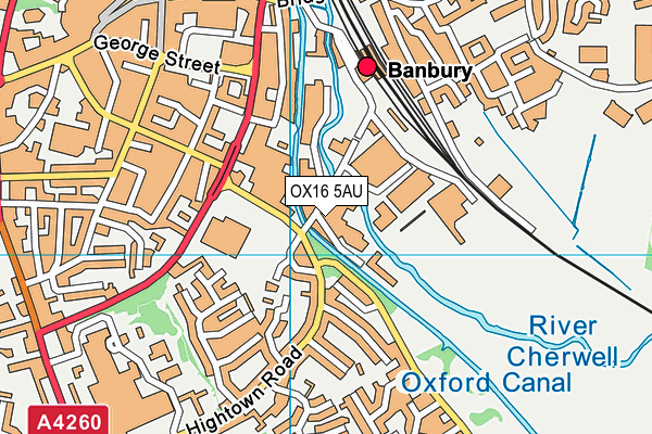 OX16 5AU map - OS VectorMap District (Ordnance Survey) OX16 5AU map - OS VectorMap District (Ordnance Survey)