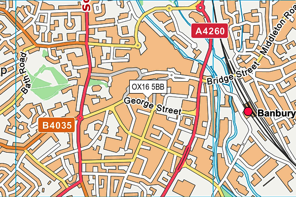 OX16 5BB map - OS VectorMap District (Ordnance Survey) OX16 5BB map - OS VectorMap District (Ordnance Survey)