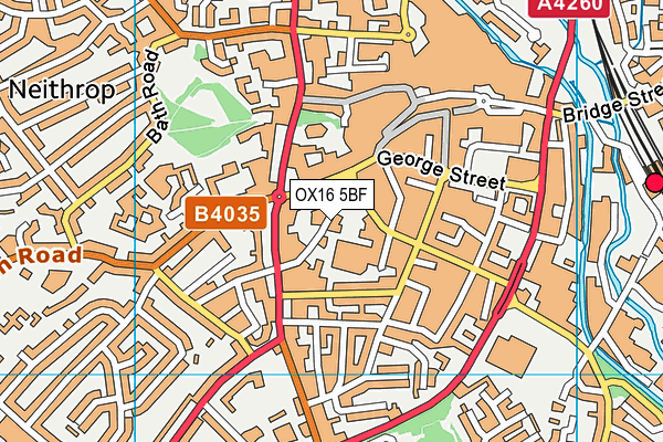 OX16 5BF map - OS VectorMap District (Ordnance Survey) OX16 5BF map - OS VectorMap District (Ordnance Survey)