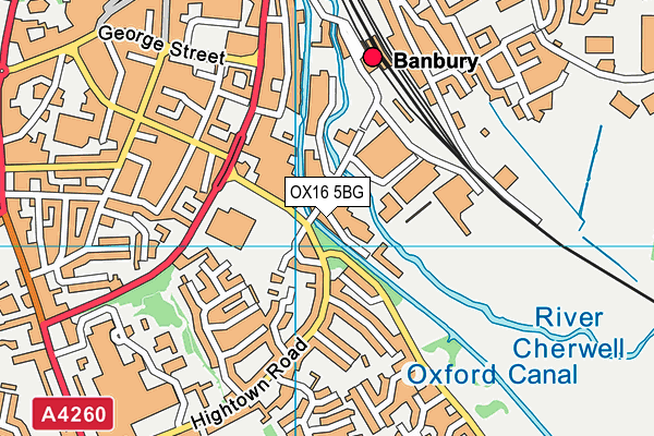 OX16 5BG map - OS VectorMap District (Ordnance Survey) OX16 5BG map - OS VectorMap District (Ordnance Survey)
