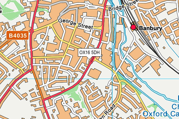 OX16 5DH map - OS VectorMap District (Ordnance Survey)