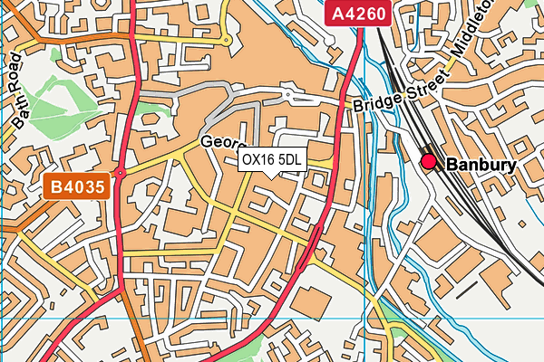 OX16 5DL map - OS VectorMap District (Ordnance Survey) OX16 5DL map - OS VectorMap District (Ordnance Survey)