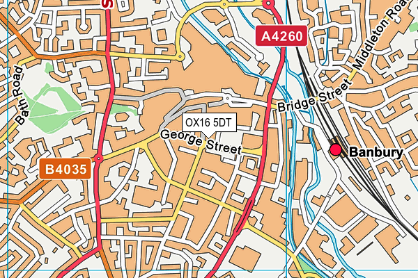 OX16 5DT map - OS VectorMap District (Ordnance Survey) OX16 5DT map - OS VectorMap District (Ordnance Survey)