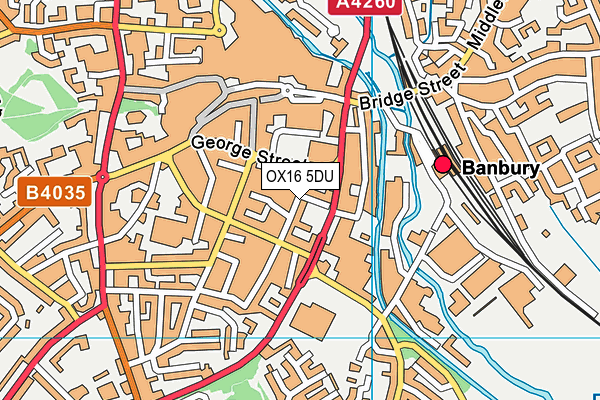 OX16 5DU map - OS VectorMap District (Ordnance Survey) OX16 5DU map - OS VectorMap District (Ordnance Survey)