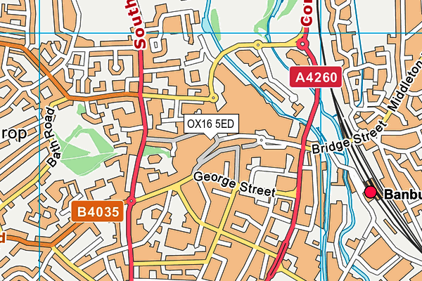OX16 5ED map - OS VectorMap District (Ordnance Survey) OX16 5ED map - OS VectorMap District (Ordnance Survey)