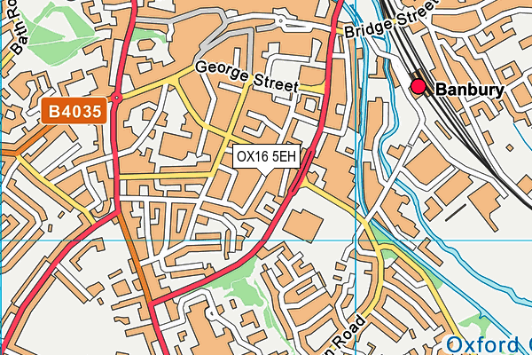 OX16 5EH map - OS VectorMap District (Ordnance Survey) OX16 5EH map - OS VectorMap District (Ordnance Survey)