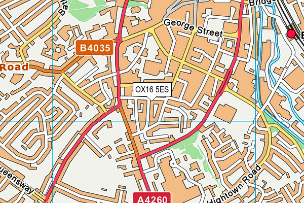 OX16 5ES map - OS VectorMap District (Ordnance Survey) OX16 5ES map - OS VectorMap District (Ordnance Survey)