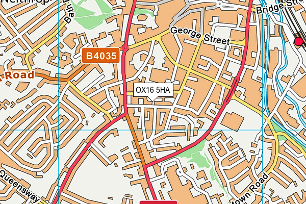 OX16 5HA map - OS VectorMap District (Ordnance Survey) OX16 5HA map - OS VectorMap District (Ordnance Survey)