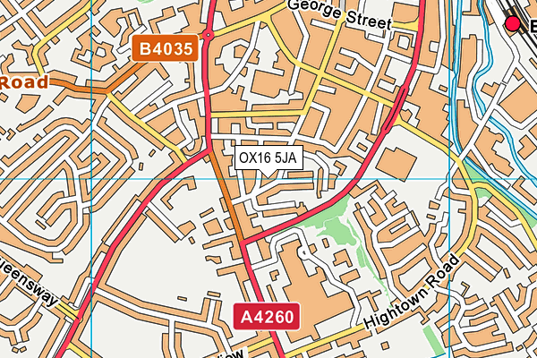 OX16 5JA map - OS VectorMap District (Ordnance Survey) OX16 5JA map - OS VectorMap District (Ordnance Survey)