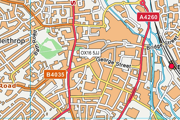 OX16 5JJ map - OS VectorMap District (Ordnance Survey) OX16 5JJ map - OS VectorMap District (Ordnance Survey)