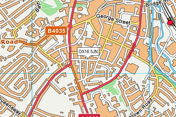 OX16 5JN map - OS VectorMap District (Ordnance Survey) OX16 5JN map - OS VectorMap District (Ordnance Survey)
