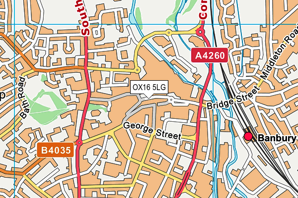 OX16 5LG map - OS VectorMap District (Ordnance Survey) OX16 5LG map - OS VectorMap District (Ordnance Survey)