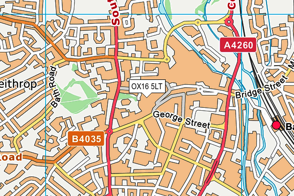 OX16 5LT map - OS VectorMap District (Ordnance Survey) OX16 5LT map - OS VectorMap District (Ordnance Survey)