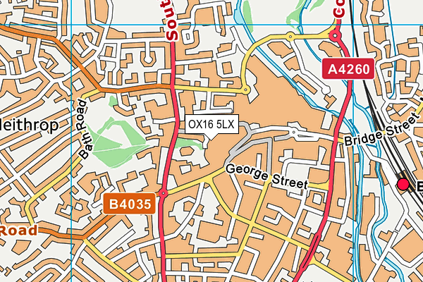 OX16 5LX map - OS VectorMap District (Ordnance Survey) OX16 5LX map - OS VectorMap District (Ordnance Survey)