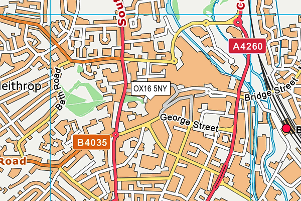 OX16 5NY map - OS VectorMap District (Ordnance Survey) OX16 5NY map - OS VectorMap District (Ordnance Survey)