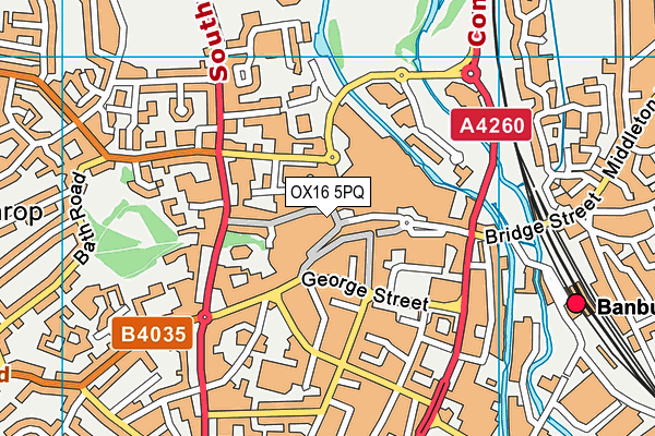 OX16 5PQ map - OS VectorMap District (Ordnance Survey) OX16 5PQ map - OS VectorMap District (Ordnance Survey)