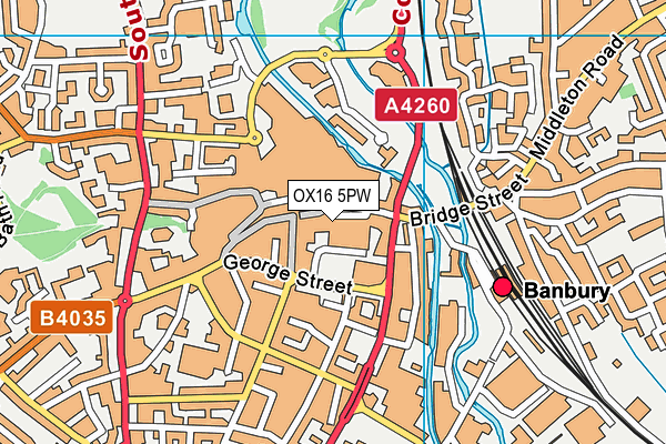 OX16 5PW map - OS VectorMap District (Ordnance Survey) OX16 5PW map - OS VectorMap District (Ordnance Survey)