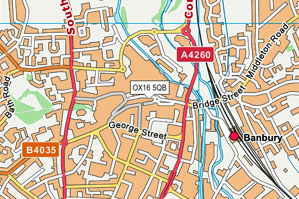 OX16 5QB map - OS VectorMap District (Ordnance Survey) OX16 5QB map - OS VectorMap District (Ordnance Survey)