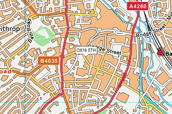 OX16 5TH map - OS VectorMap District (Ordnance Survey) OX16 5TH map - OS VectorMap District (Ordnance Survey)
