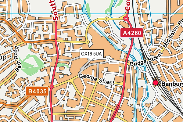 OX16 5UA map - OS VectorMap District (Ordnance Survey) OX16 5UA map - OS VectorMap District (Ordnance Survey)