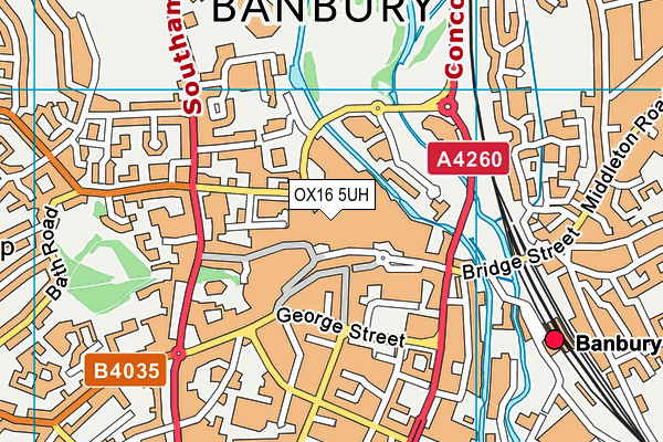 OX16 5UH map - OS VectorMap District (Ordnance Survey) OX16 5UH map - OS VectorMap District (Ordnance Survey)