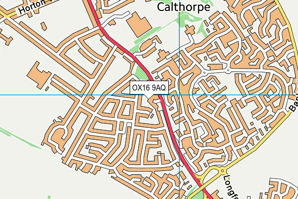 OX16 9AQ map - OS VectorMap District (Ordnance Survey) OX16 9AQ map - OS VectorMap District (Ordnance Survey)