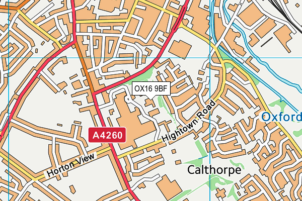 OX16 9BF map - OS VectorMap District (Ordnance Survey) OX16 9BF map - OS VectorMap District (Ordnance Survey)