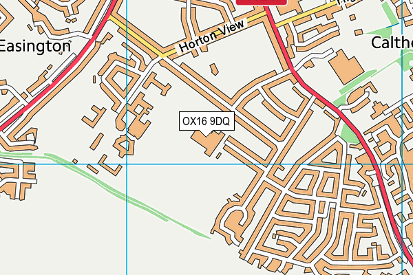 OX16 9DQ map - OS VectorMap District (Ordnance Survey) OX16 9DQ map - OS VectorMap District (Ordnance Survey)