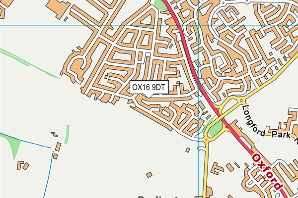 OX16 9DT map - OS VectorMap District (Ordnance Survey) OX16 9DT map - OS VectorMap District (Ordnance Survey)