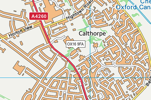 OX16 9FA map - OS VectorMap District (Ordnance Survey) OX16 9FA map - OS VectorMap District (Ordnance Survey)