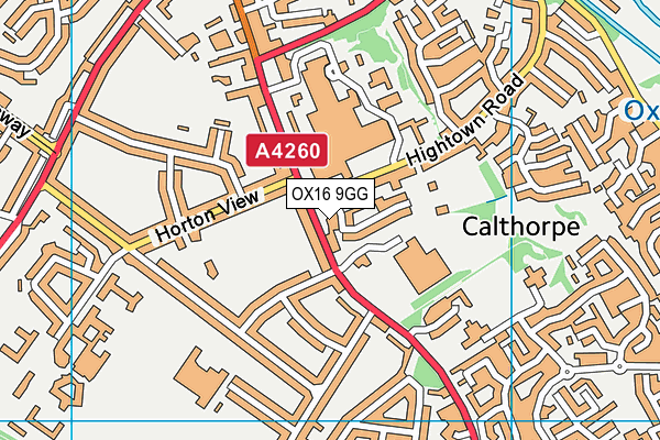 OX16 9GG map - OS VectorMap District (Ordnance Survey) OX16 9GG map - OS VectorMap District (Ordnance Survey)